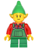 LEGO hol044 Elf - Green Overalls (10245)