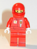 LEGO rac025cs F1 Ferrari Pit Crew Member - with Torso Stickers on Front and Back (8185)