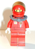 LEGO rac046s F1 Ferrari Pit Crew Member with Scuba Tank (8185) - with Torso Stickers on Front and Back